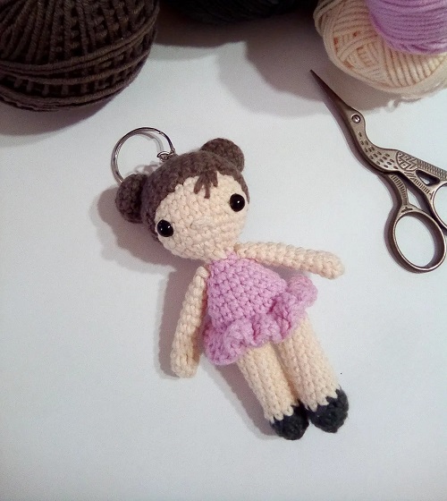 Crochet Doll Keychain Free Patterns 1