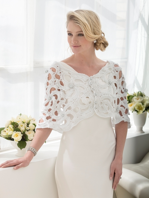 Crochet Bridal Capelet Free Pattern