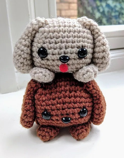 cute little crochet dog