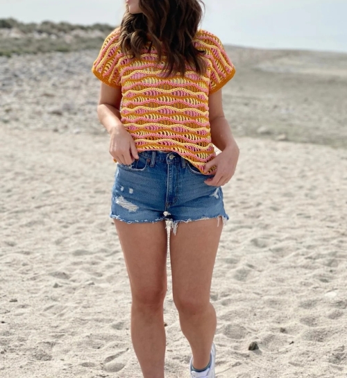 Electric Sun Tee Crochet Pattern