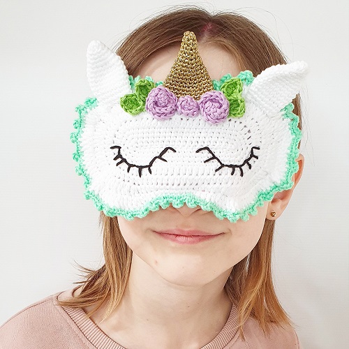 Unique Crochet Sleep Mask 3