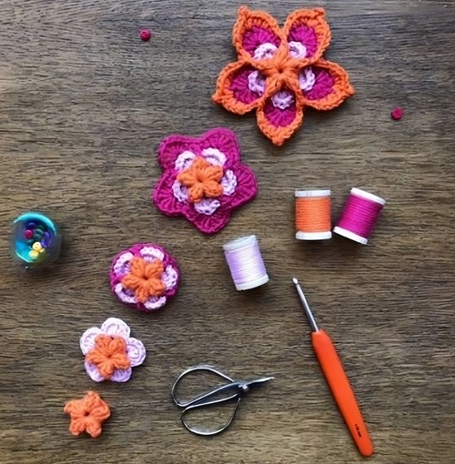 Pretty Flower Brooch Pattern