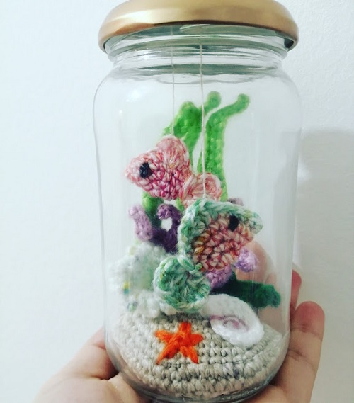 Tiny Aquarium Crochet Pattern
