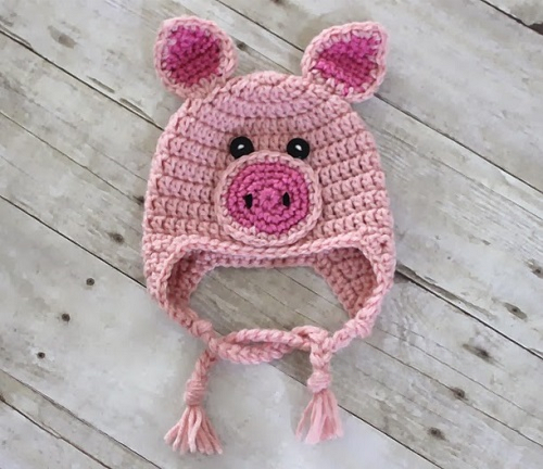 DIY Crochet Pig Hat Pattern