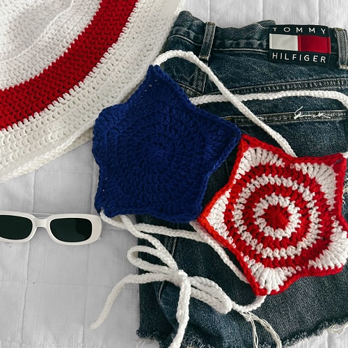 Crochet Star-kini Bikini Top