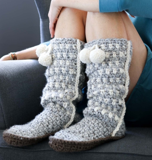 Free Winter Shoe Crochet Patterns 7