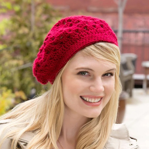 Easy and Cute Beret Hat Crochet Patterns 2