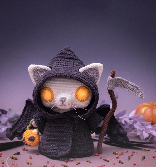 Easy and Cute Crochet Grim Reaper Amigurumi