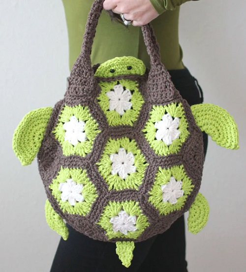 CROCHET SEA TURTLE TOTE BAG PATTERN
