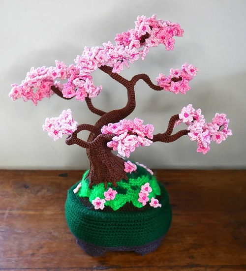 DIY Crochet Bonsai Tree Patterns Ideas