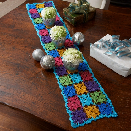 Crochet Holiday Party Table Runner