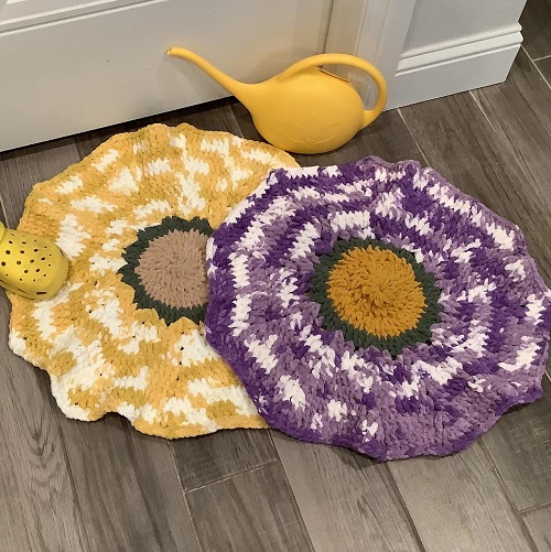 Crochet Floral Rug Free Patterns 1