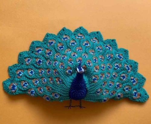 Crochet Realistic Peacock Free Pattern