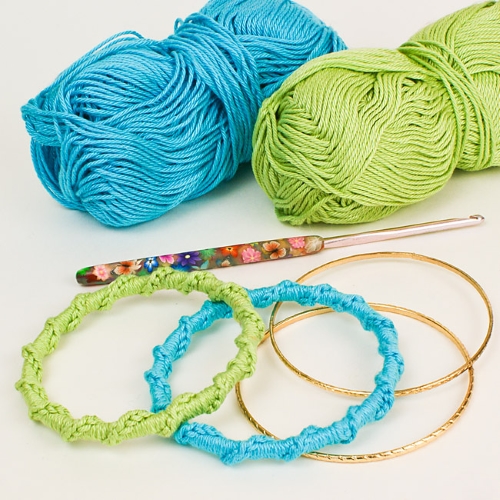 Crochet Twisted Chain Bangle Pattern