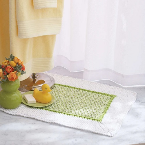 Easy and Cute Bathroom Mat Crochet Pattern