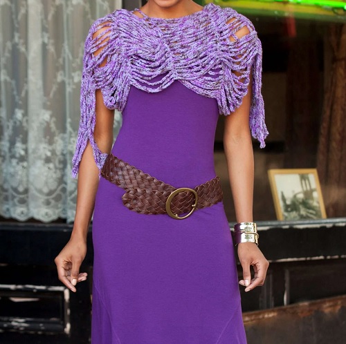 Crochet Links and Loops Shrug