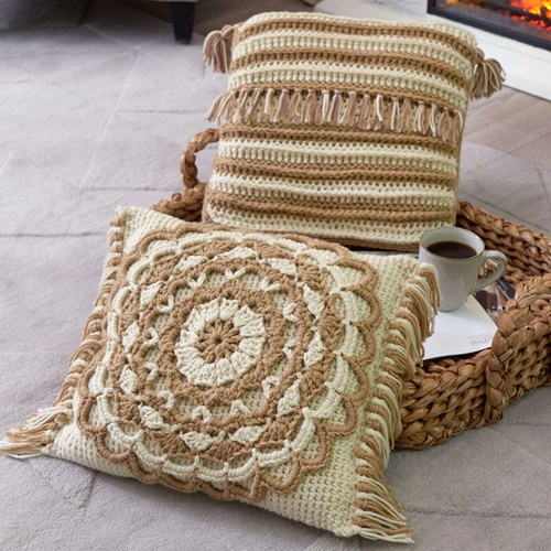 Fringed Mandala Pillow Pattern