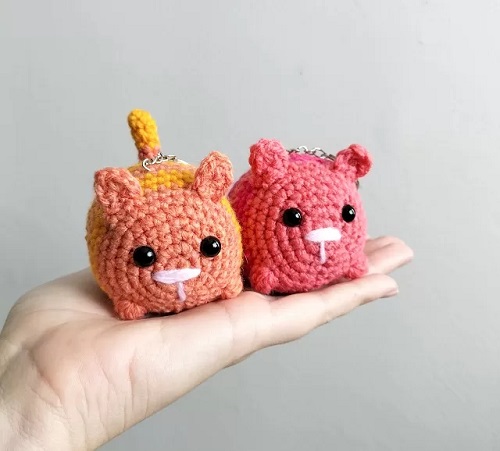 Fatcat Keychain Free Pattern