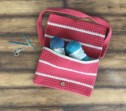 Stunning Easy Crochet Messenger Bag 4