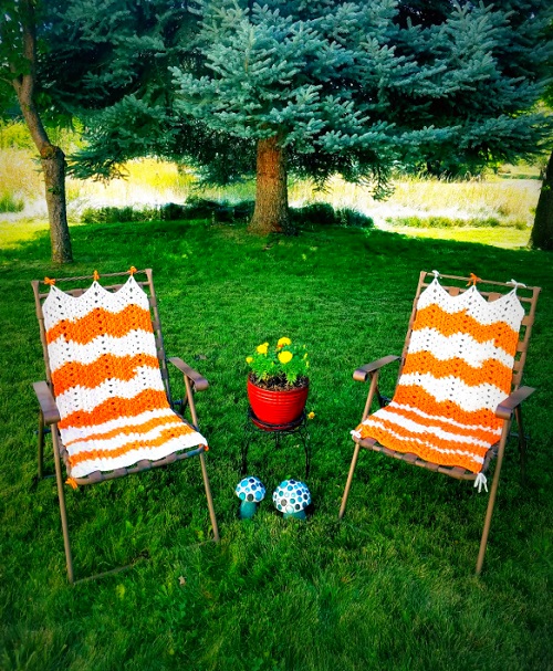DIY Crochet Chair Cover Ideas 8