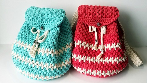 DIY Crochet Backpack Patterns Ideas 19