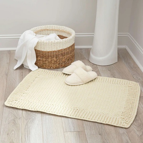 Bathroom Mat Free Crochet Patterns