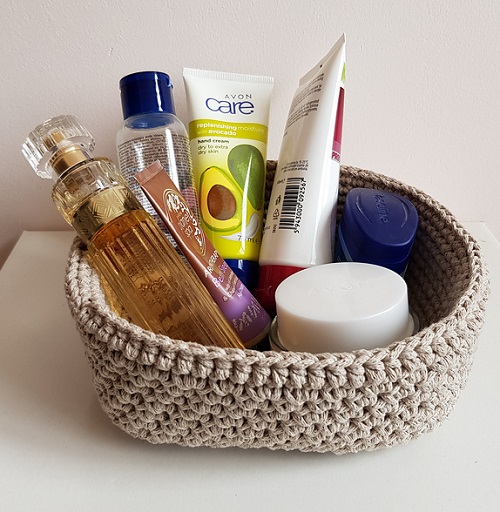 Bathroom Storage Basket Crochet Patterns 2