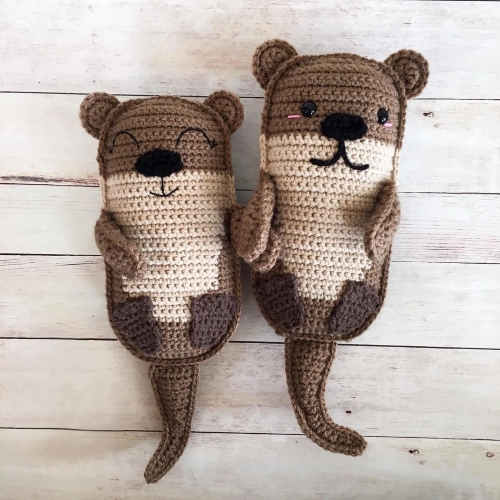 Amigurumi Otter Family