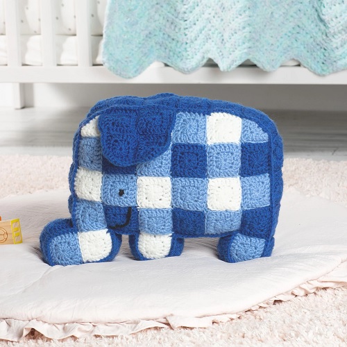 crochet elephant cushion pattern