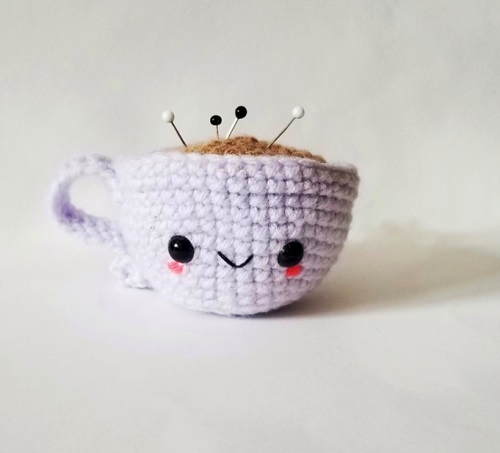 Crochet Cute Cuppa Pincushion Pattern