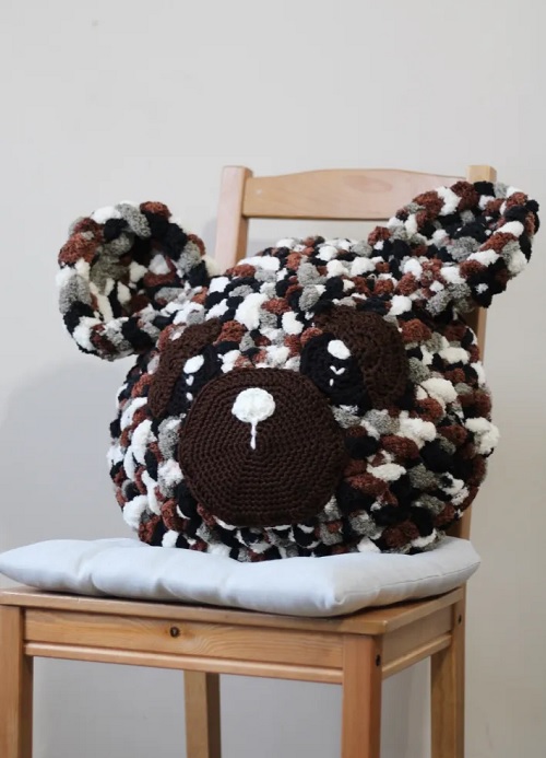 Cozy Teddy Bear Pillow 2