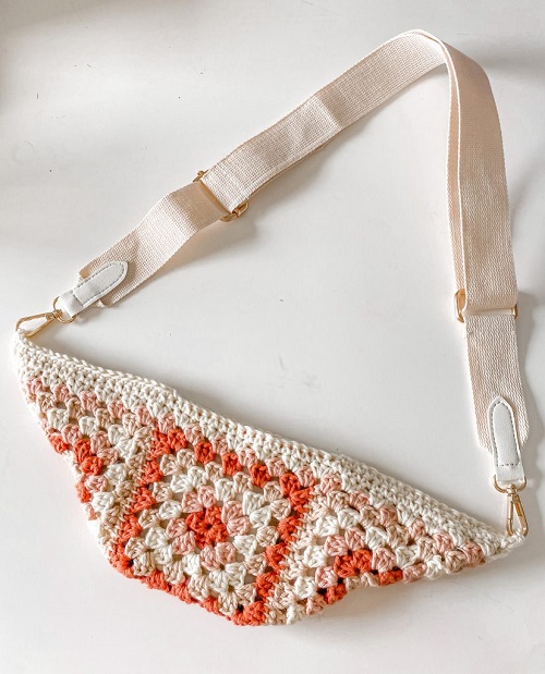 Basic Granny Square Bum Bag Crochet Pattern