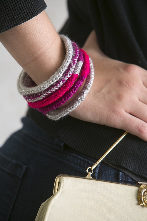 Shimmery Valentine Bangles