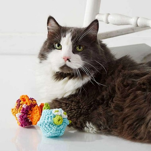 Crocheted Fish Cat Toys