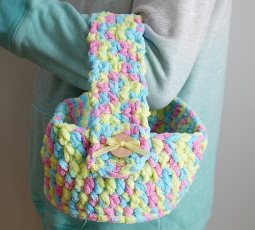 crochet easter basket 10