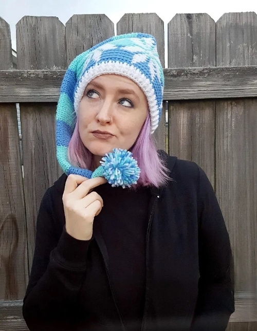 Snowflake Stocking Hat