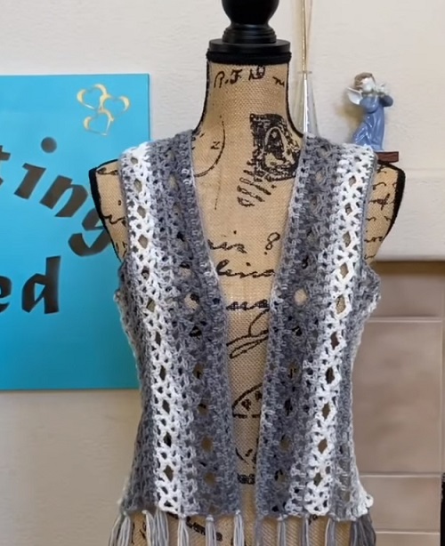 Crochet Boho Mesh Top