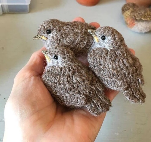 Crochet Bird Sparrow