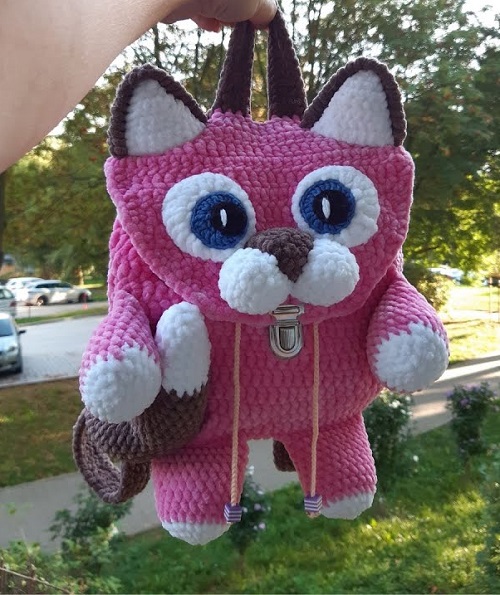 Easy and Cute Animal Backpack Free Crochet 3