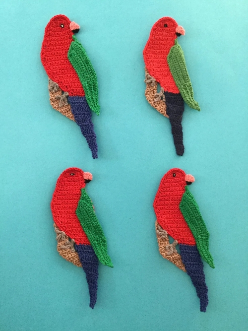 2D King Parrot Crochet Pattern