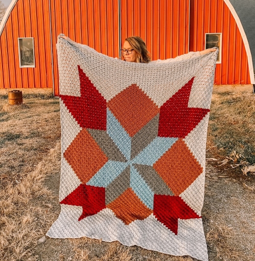 C2C Barn Quilt Blanket