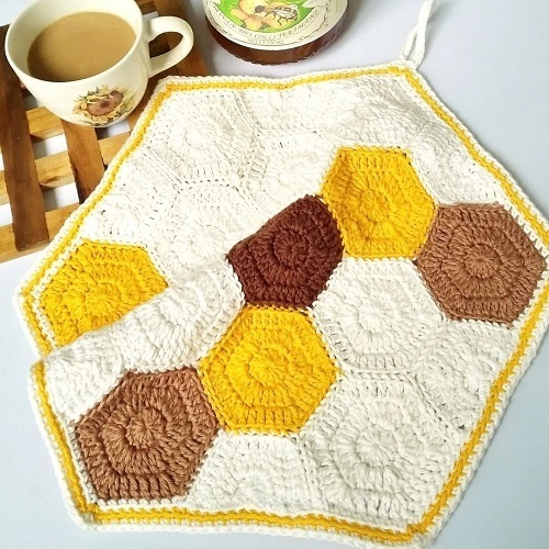 Hexagon Honeycomb Dishcloth