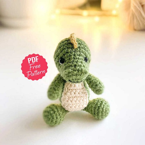 Free Amigurumi Dinosaur Crochet Patterns 7