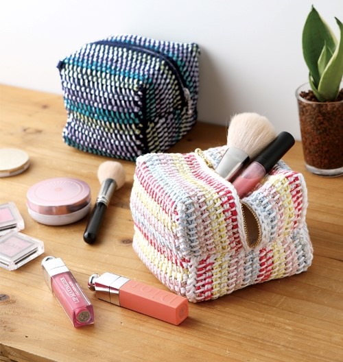 Square Makeup Pouch Crochet Free Pattern