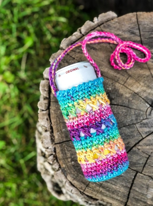 Handcrafted Beer Cozy with Straps
