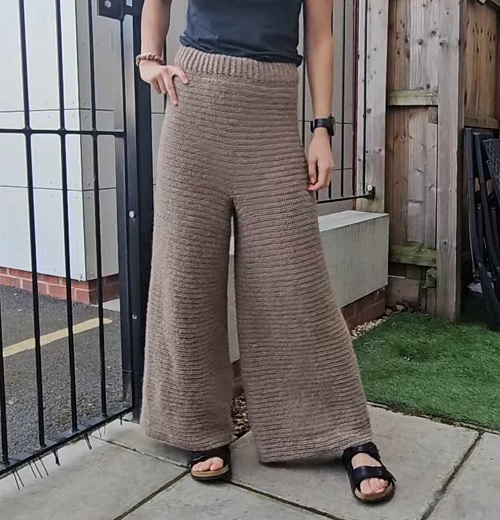 Crochet Wide Leg Pants