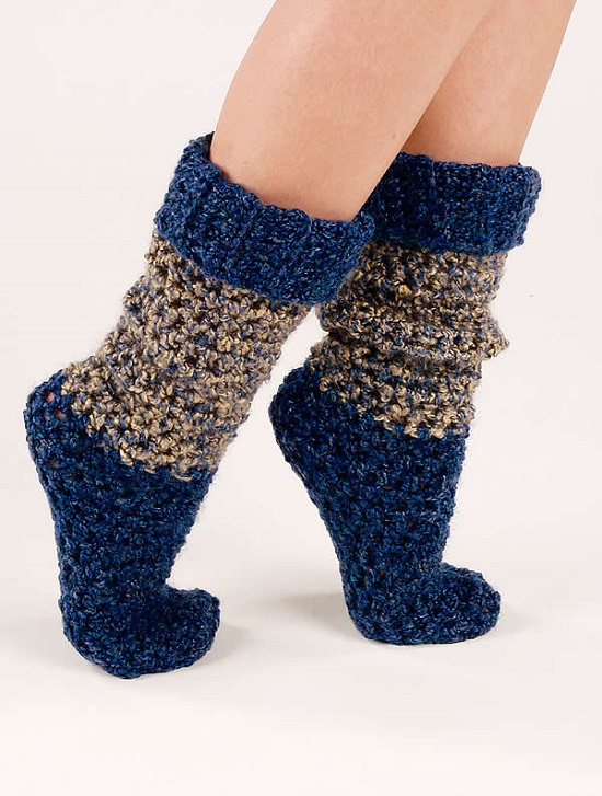 DIY Crochet Socks 10