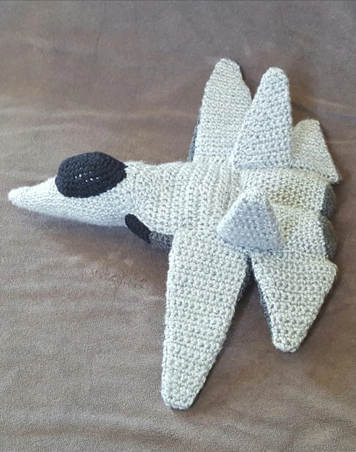 crochet fighter jet pattern free