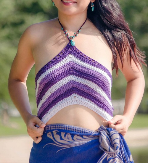 Crochet Sassy Halter Top