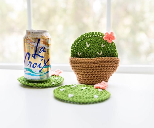 Planter Coaster Holder Crochet Pattern